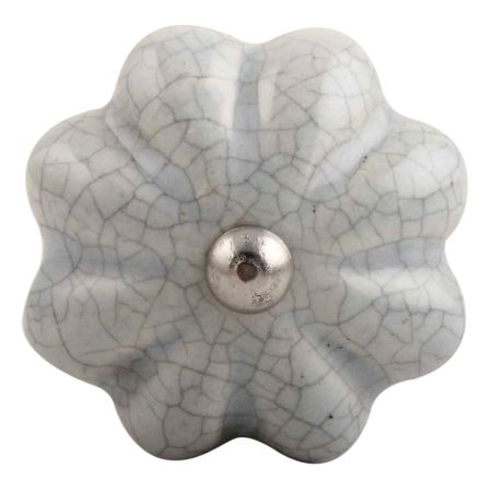 Steel Grey Melon Crackle Ceramic Wine Stopper